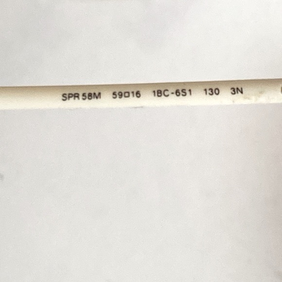 Prada vintage sunglasses 😎 with case made in Italy white temples silver frame - Picture 13 of 16